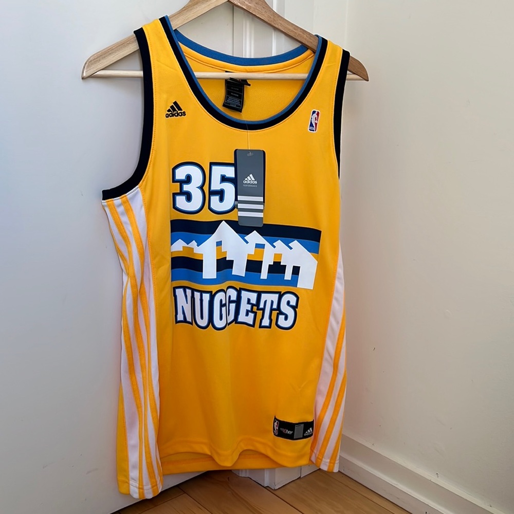 Adidas Kenneth Faried Womens’s Large Denver Nuggets Jersey